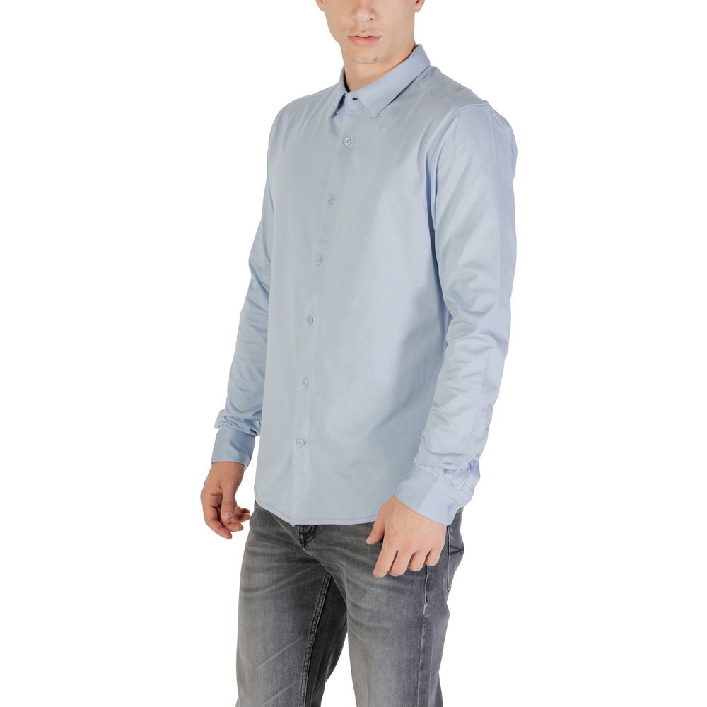Only & Sons Blue Cotton Shirt