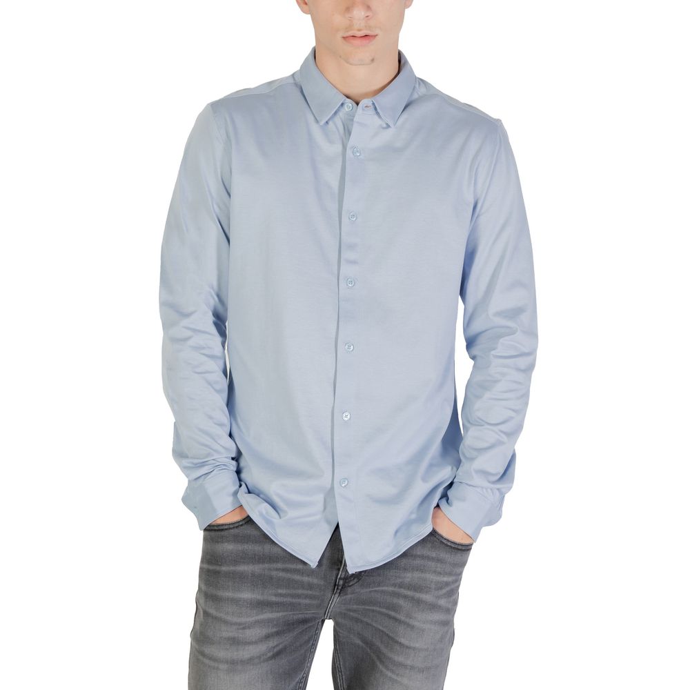 Only & Sons Blue Cotton Shirt