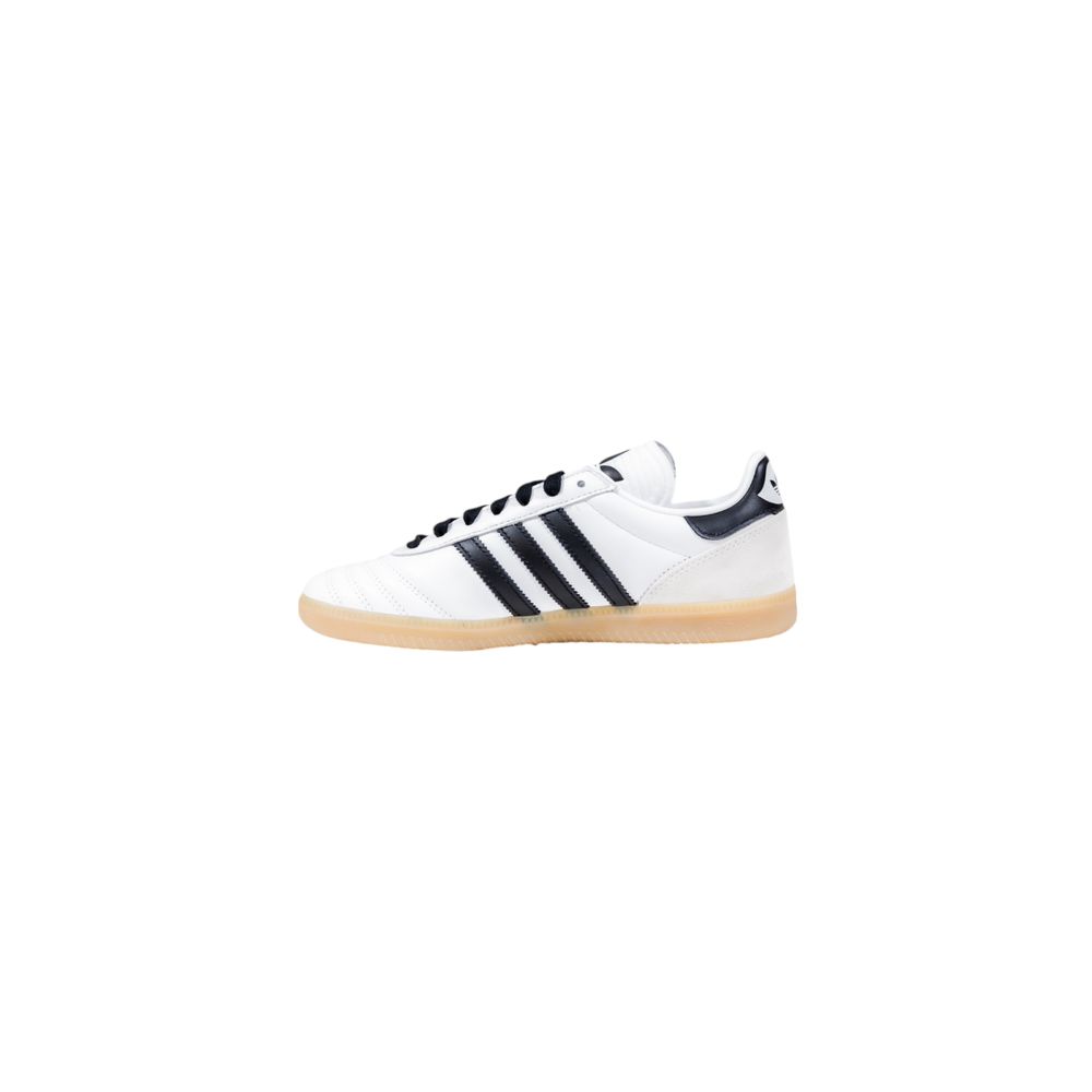 Adidas Originals Black and White Athletic Style Faux Leather Sneakers