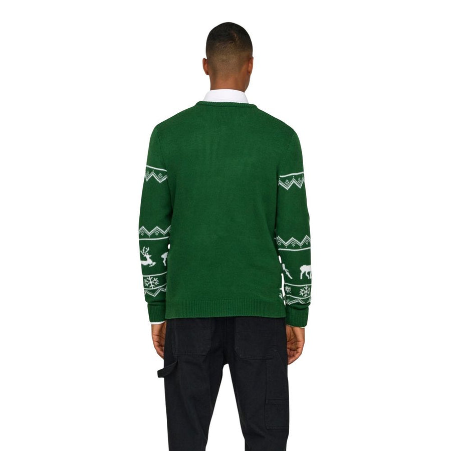 Only & Sons Two-Tone Marabou Jumper