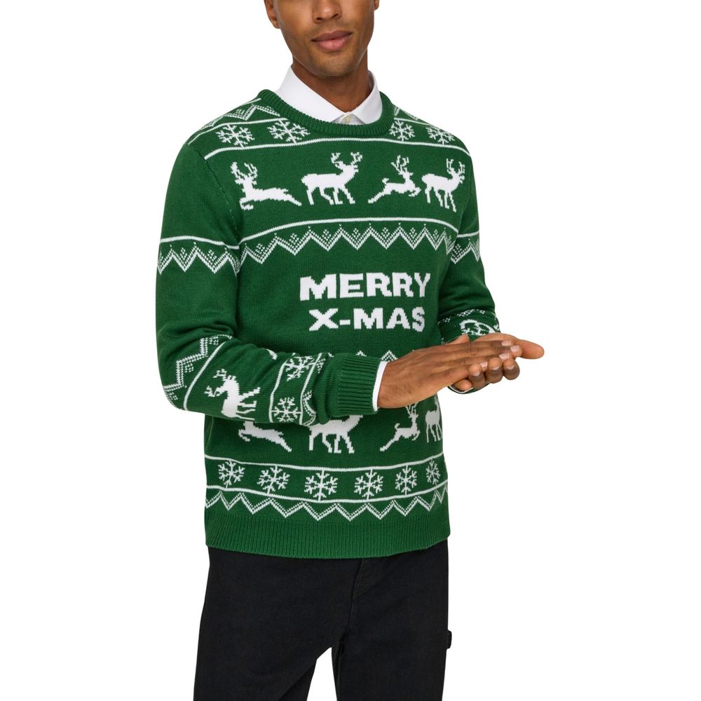 Only & Sons Two-Tone Marabou Jumper