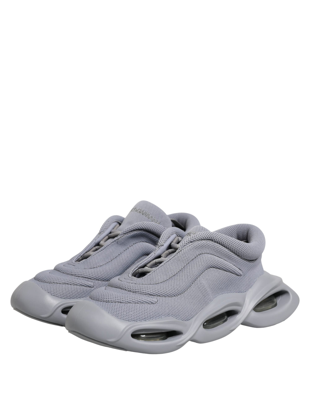 Dolce & Gabbana Grey Slip-On Wave Low-Top Sneakers