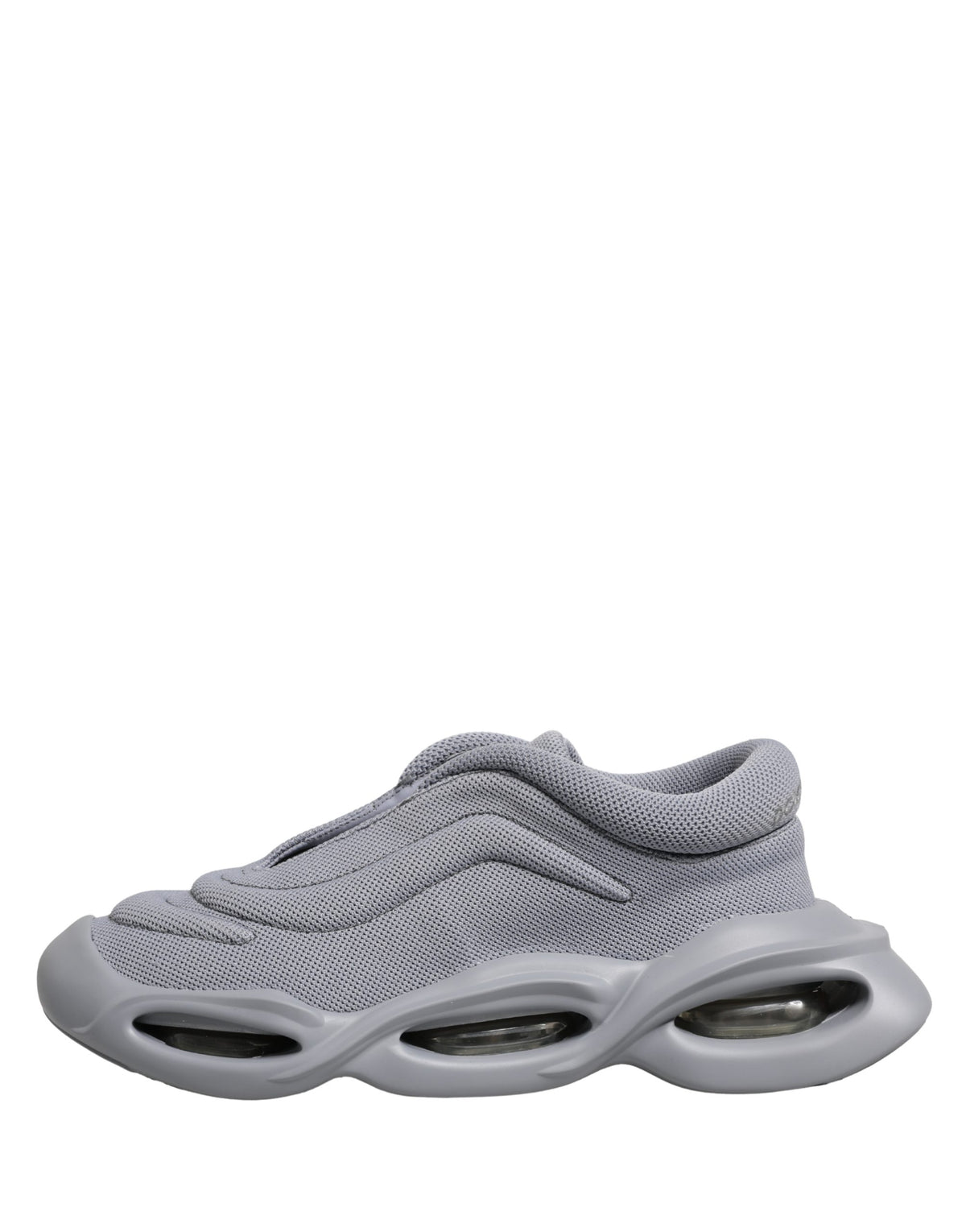 Dolce & Gabbana Grey Slip-On Wave Low-Top Sneakers