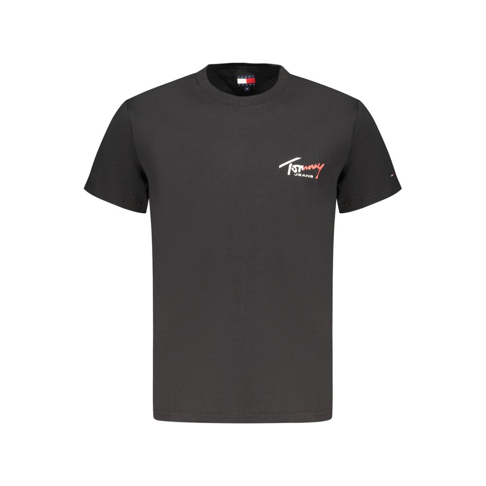 Tommy Hilfiger Men's Black Cotton T-Shirt