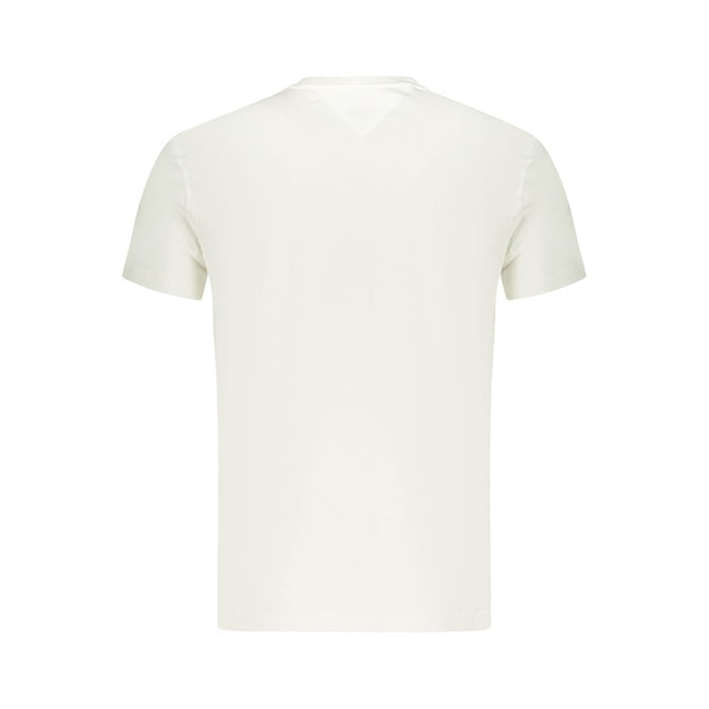 Tommy Hilfiger Weißes Baumwoll-T-Shirt für Herren