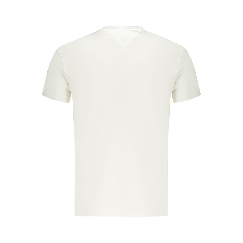 Tommy Hilfiger Weißes Baumwoll-T-Shirt für Herren