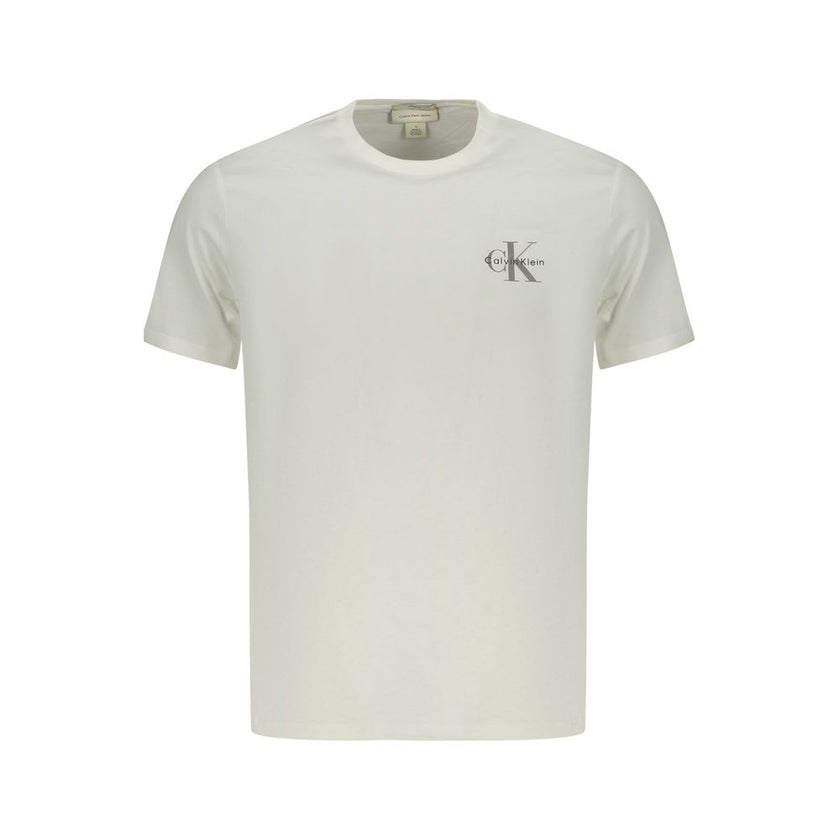 Calvin Klein Weißes Baumwoll-T-Shirt für Herren
