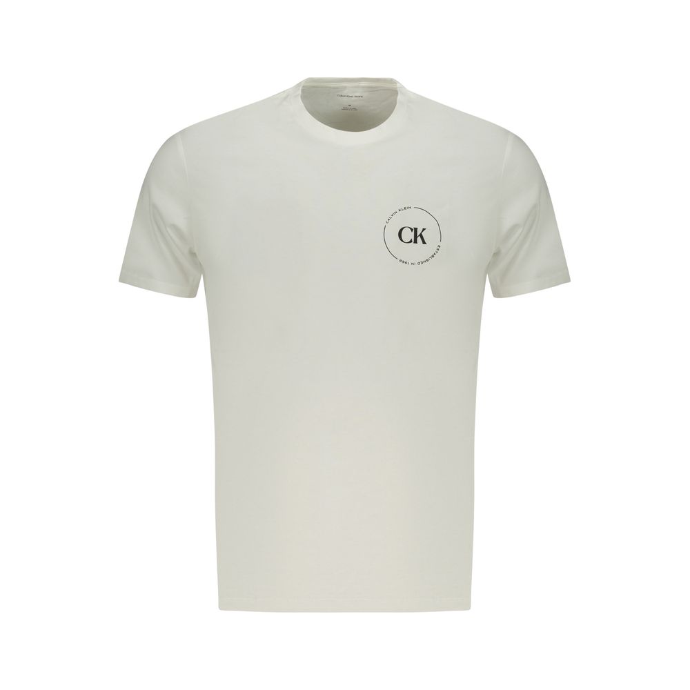 Calvin Klein Men's White Cotton T-Shirt