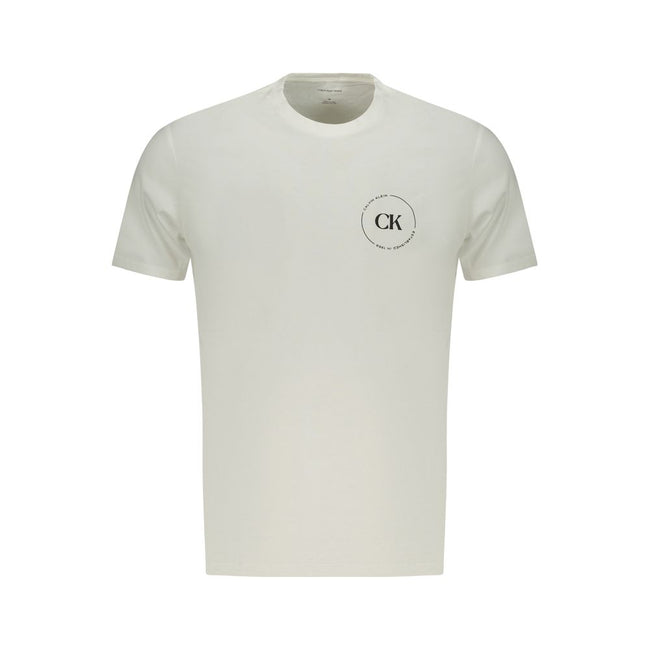Calvin Klein Bianco Baumwoll-T-Shirt für Herren
