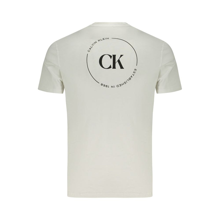 Calvin Klein Men's White Cotton T-Shirt