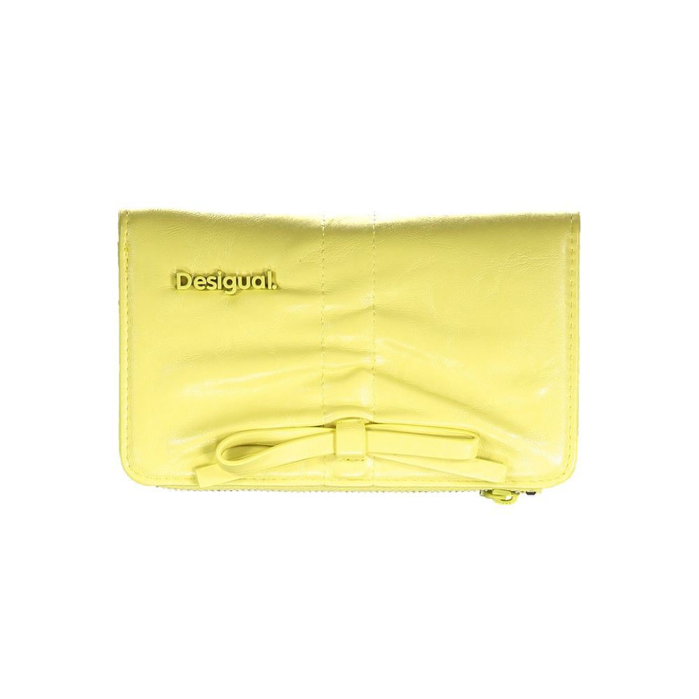 Desigual Yellow Polyurethane Women's Wallet