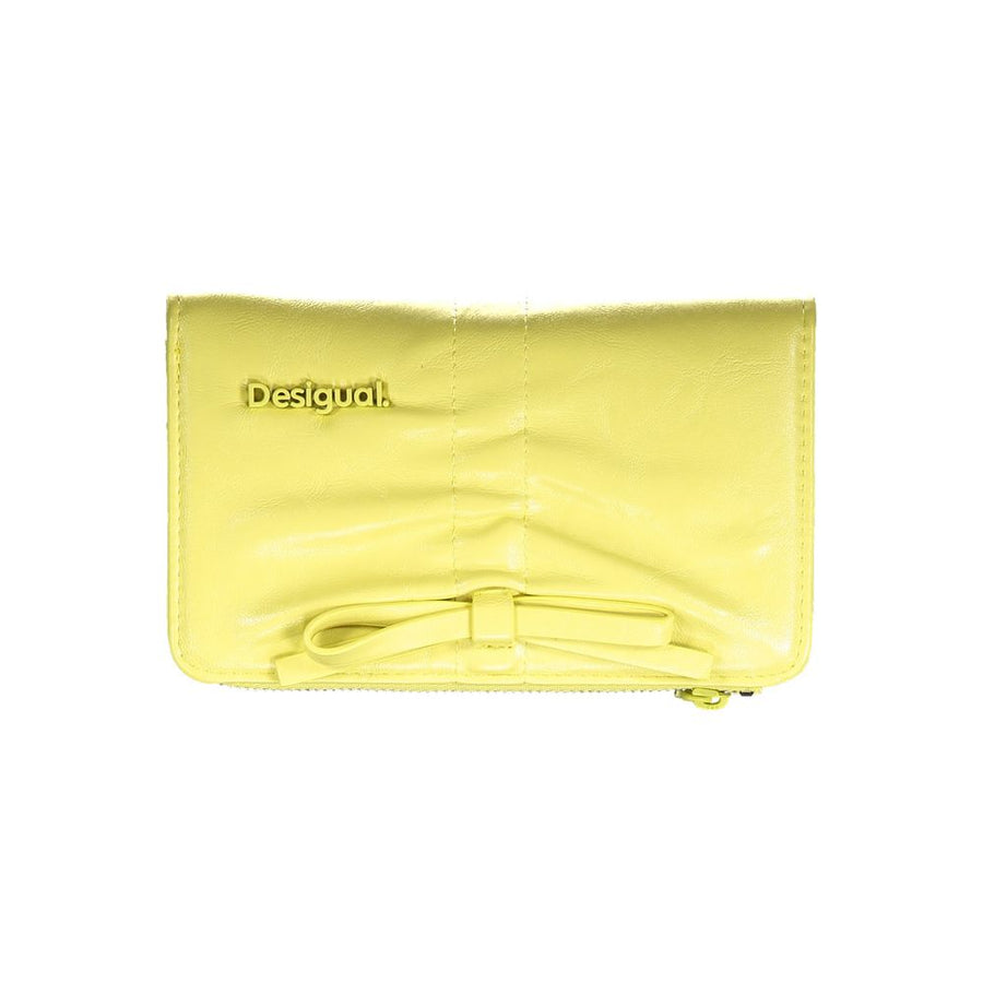 Desigual Yellow Polyurethane Women's Wallet