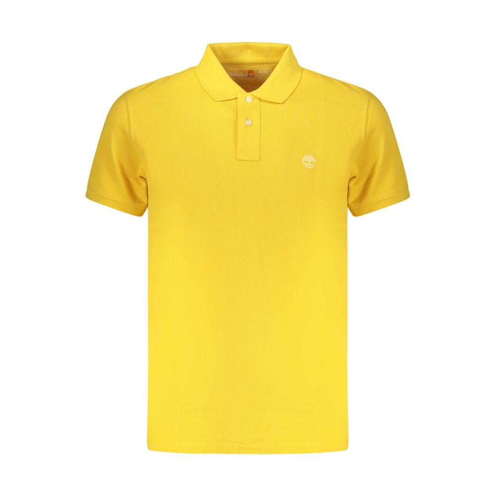Timberland Men's Yellow Cotton Polo Shirt