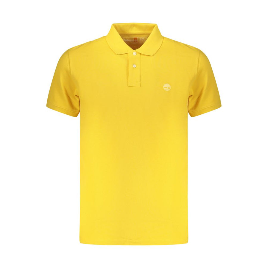 Timberland Men's Yellow Cotton Polo Shirt