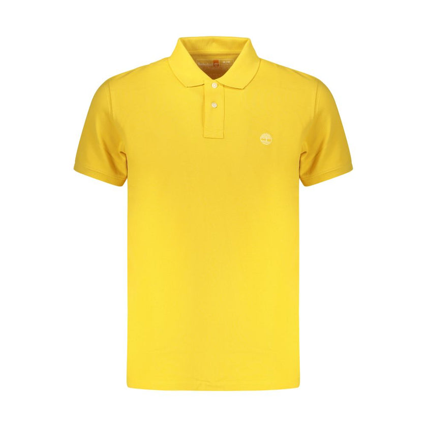 Timberland Herren Poloshirt aus gelber Baumwolle