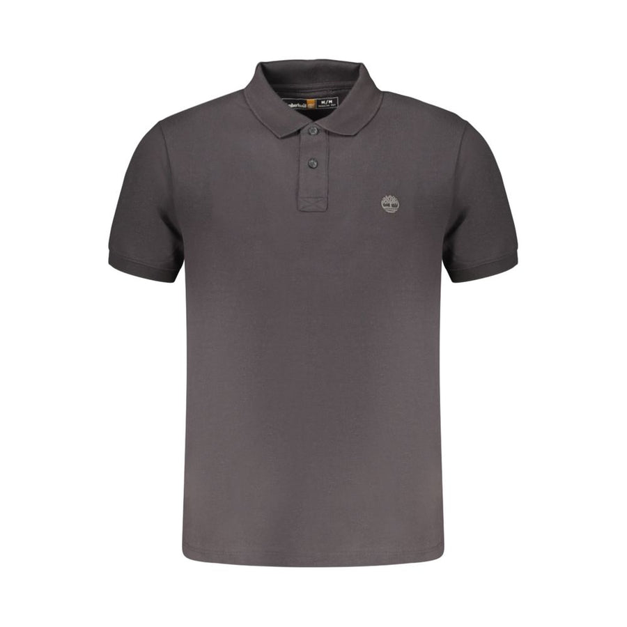 Timberland Men's Black Cotton Polo Shirt