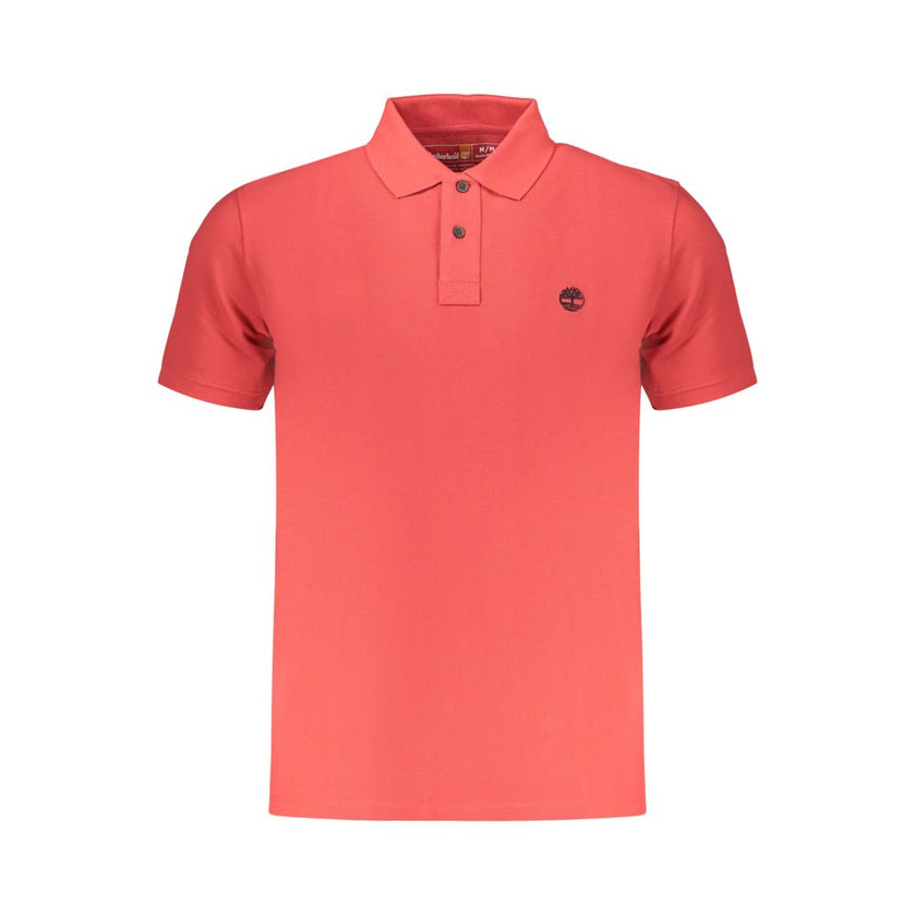 Timberland Rotes Bio-Baumwoll-Poloshirt für Herren