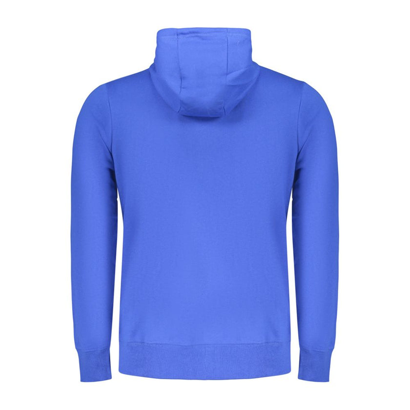 Norway 1963 Blauer Baumwoll-Kapuzenpullover für Herren