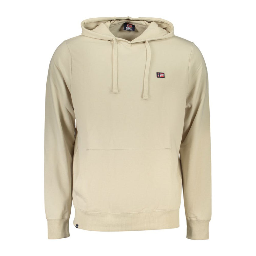 Norway 1963 Beige Baumwoll-Kapuzenpullover für Herren