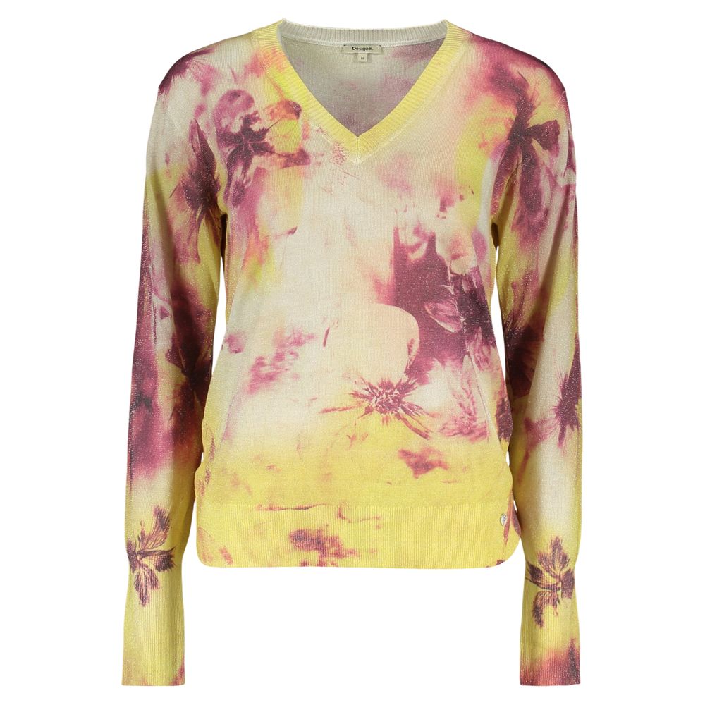 Desigual Yellow Viscose Women's Sweater
