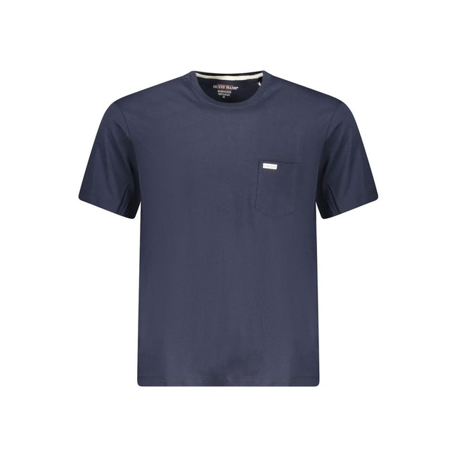 Guess Jeans Blaues Bio-Baumwoll-T-Shirt für Herren