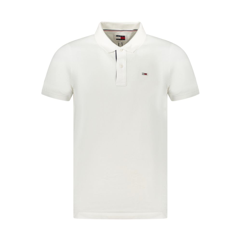 Tommy Hilfiger Weißes Herren-Poloshirt aus Baumwolle