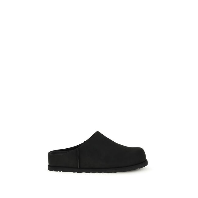 UGG Black Bos Taurus Calf Leather Mules
