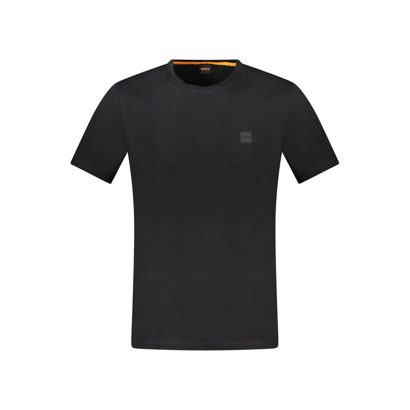 Hugo Boss Schwarzes Baumwoll-T-Shirt für Herren