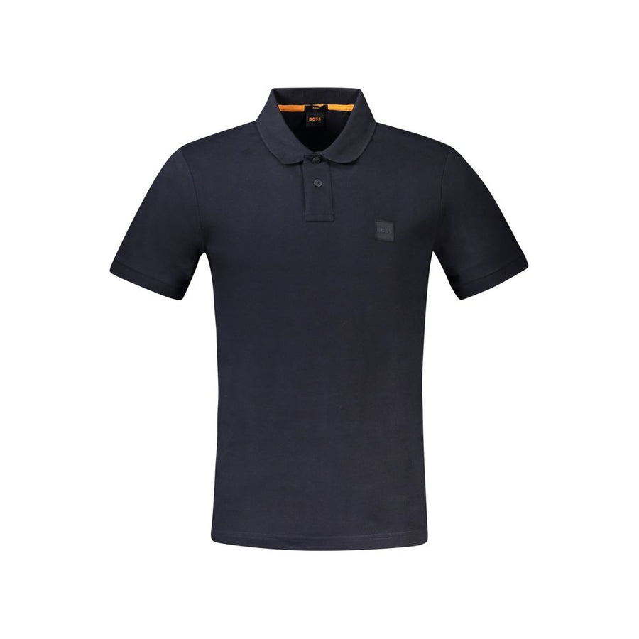 Hugo Boss Men's Blue Cotton Polo Shirt