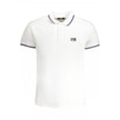 Cavalli Class Bianco Baumwoll-Herrenpoloshirt