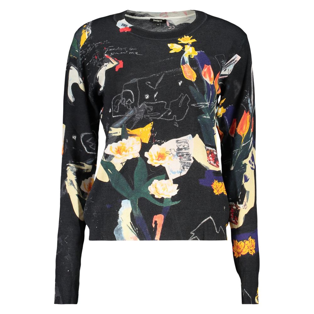 Desigual Women's Black Viscose Jumper