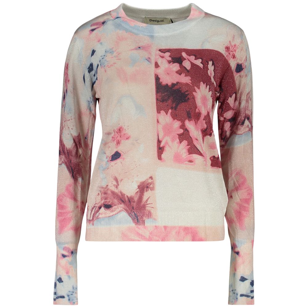 Desigual Pink Viscose Women's Sweater