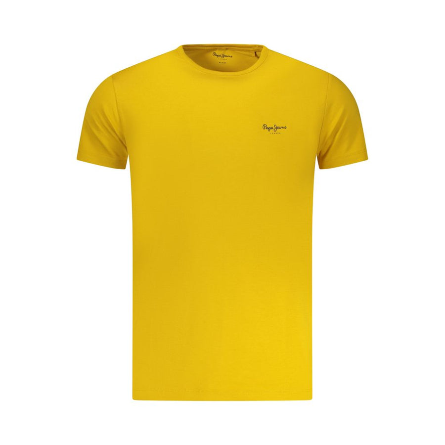 Pepe Jeans Gelbes Baumwoll-T-Shirt für Herren