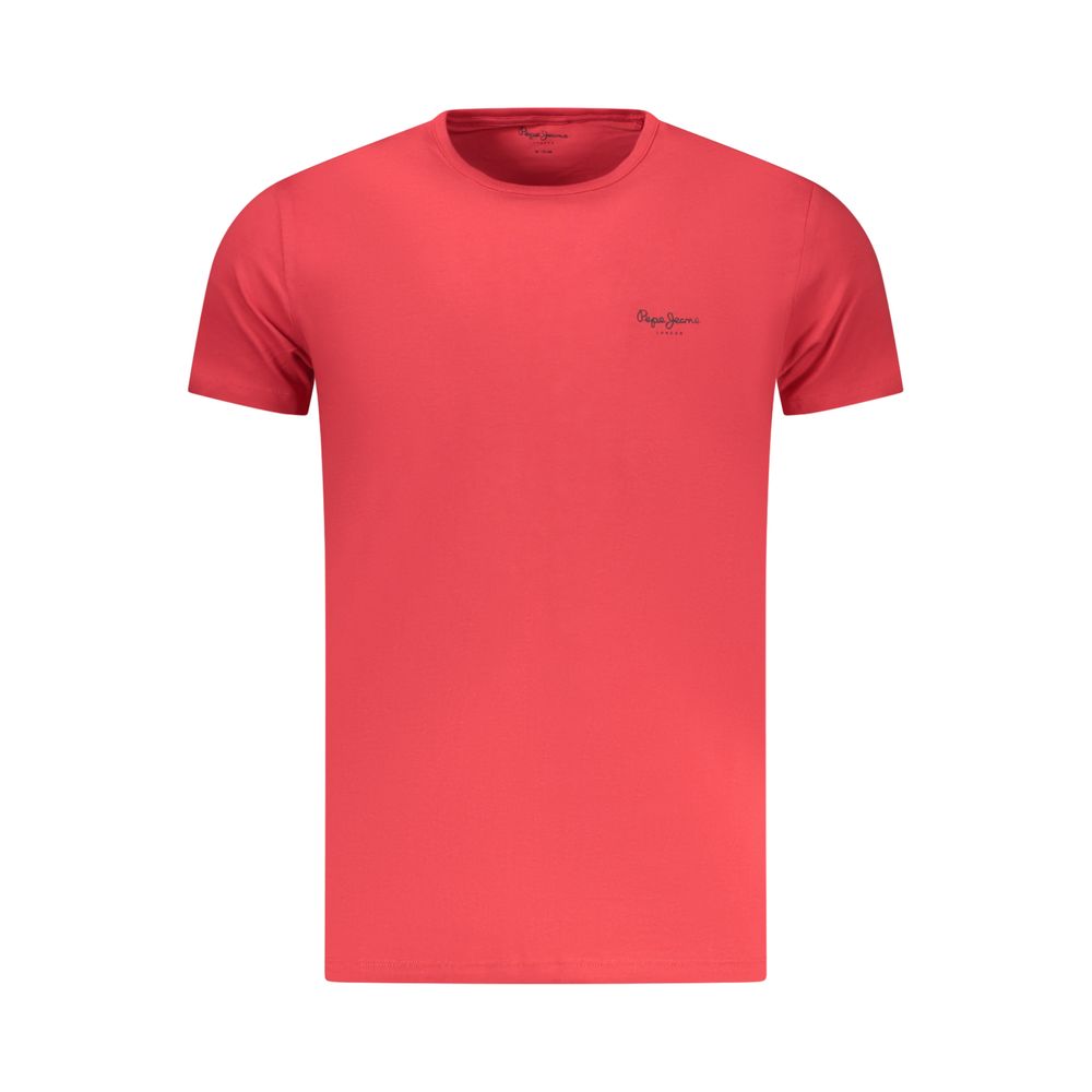 Pepe Jeans Men's Red Cotton T-Shirt