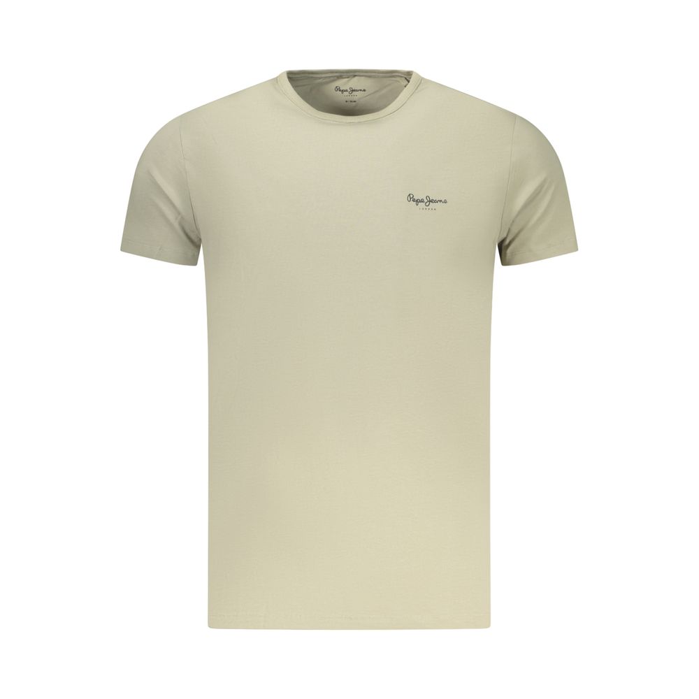 Men's Pepe Jeans Green Cotton T-Shirt