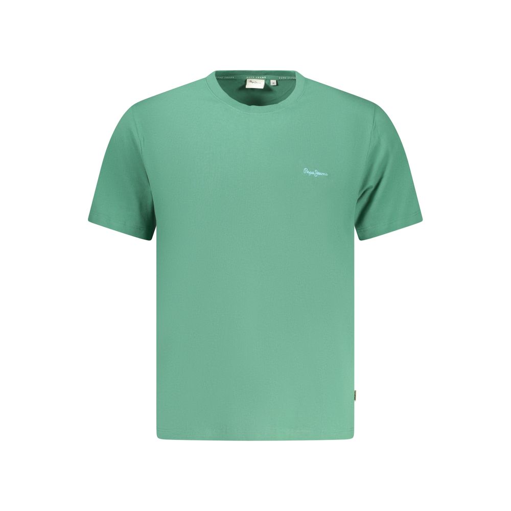 Men's Pepe Jeans Green Cotton T-Shirt