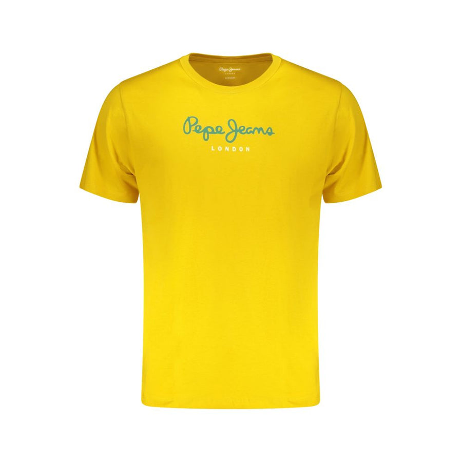 Pepe Jeans Gelbes Baumwoll-T-Shirt
