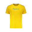 Pepe Jeans Gelbes Baumwoll-T-Shirt