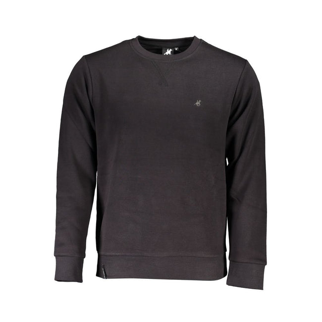 U.S. Grand Polo Schwarzer Baumwoll-Sweatshirt