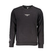 U.S. Grand Polo Schwarzer Baumwoll-Herren-Sweatshirt