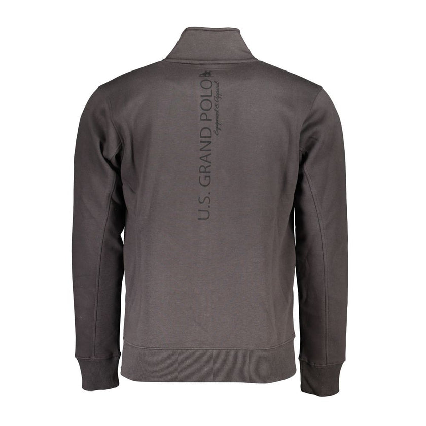 U.S. Grand Polo Grigio Baumwoll-Sweatshirt für Herren