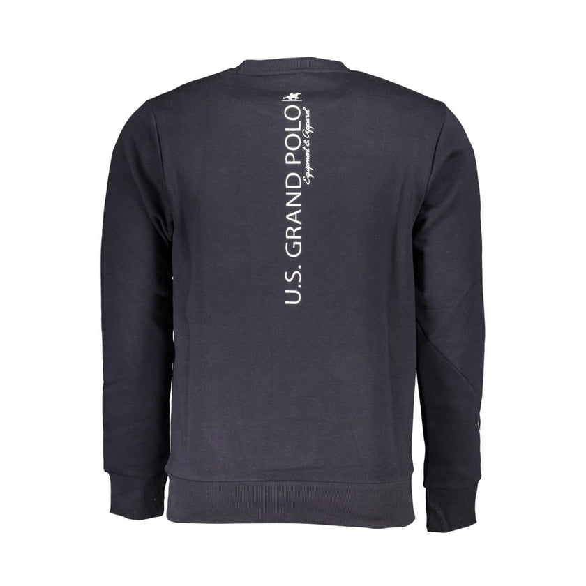 U.S. Grand Polo Blaues Baumwoll-Sweatshirt für Herren