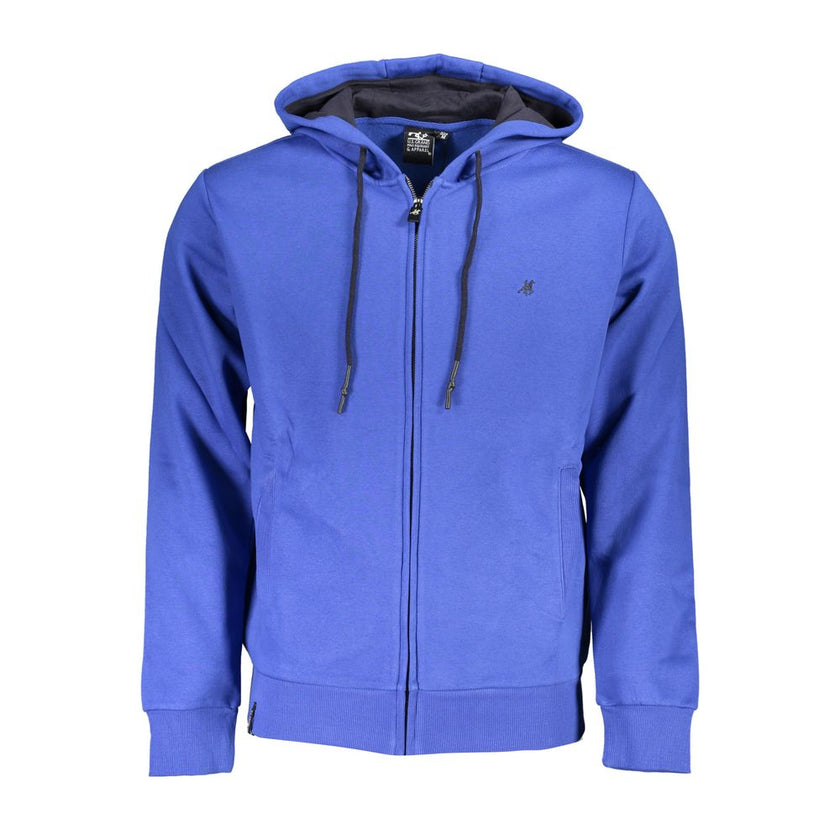 U.S. Grand Polo Blauer Baumwoll-Kapuzenpullover für Herren
