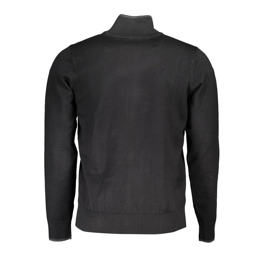 U.S. Grand Polo Schwarzer Herren Cardigan aus Viskose