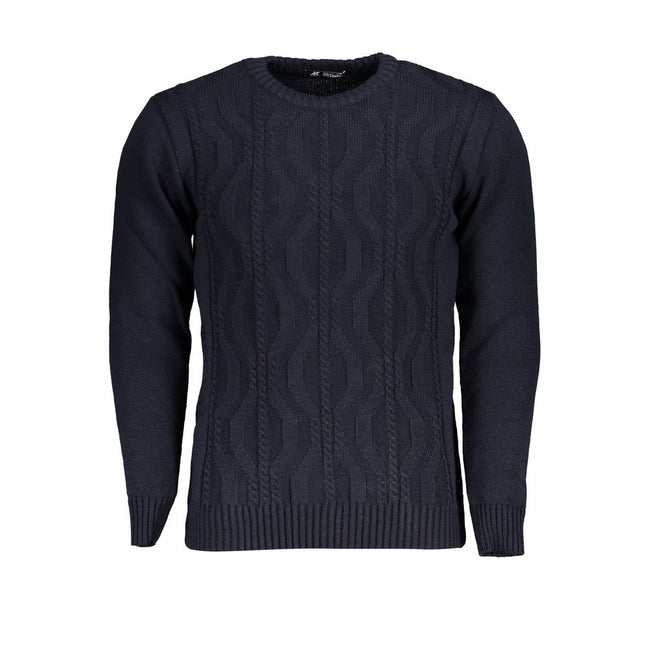 U.S. Grand Polo Blauer Herrenpullover aus Acryl