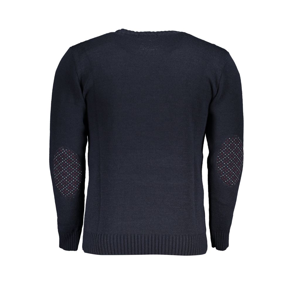 U.S. Grand Polo Blauer Herrenpullover aus Acryl
