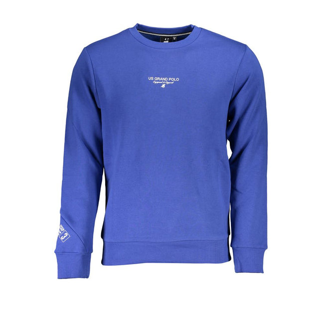 U.S. Grand Polo Blaues Baumwoll-Sweatshirt für Herren