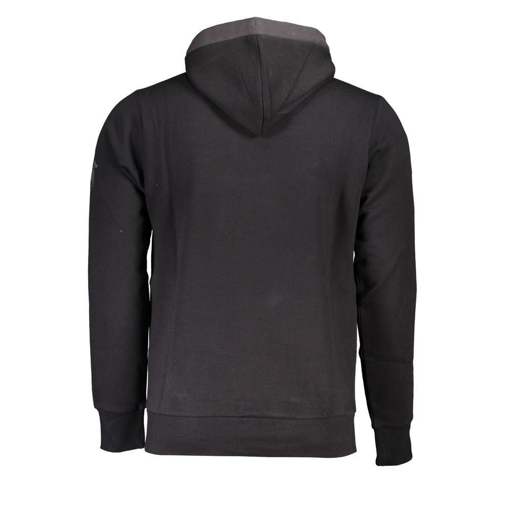 U.S. Grand Polo Schwarzer Baumwoll-Sweatshirt