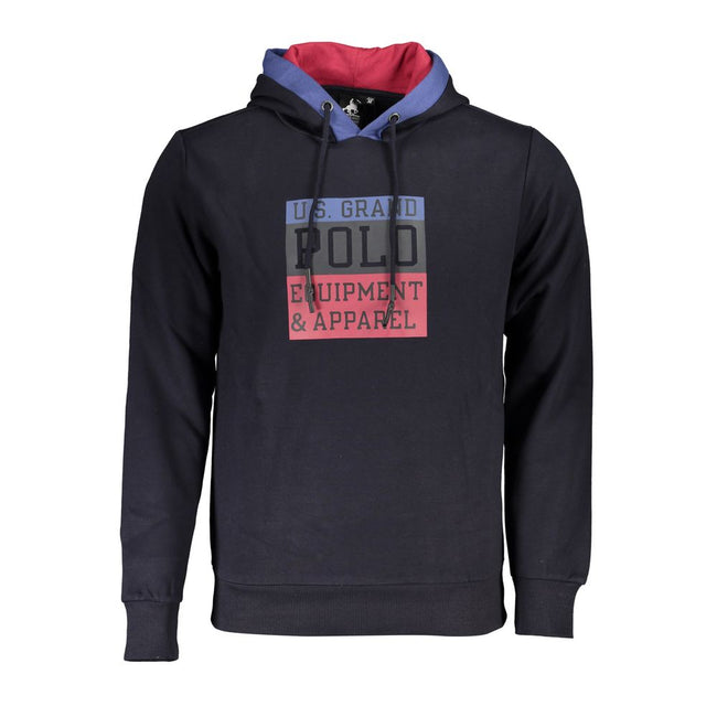 U.S. Grand Polo Blauer Baumwoll-Sweatshirt