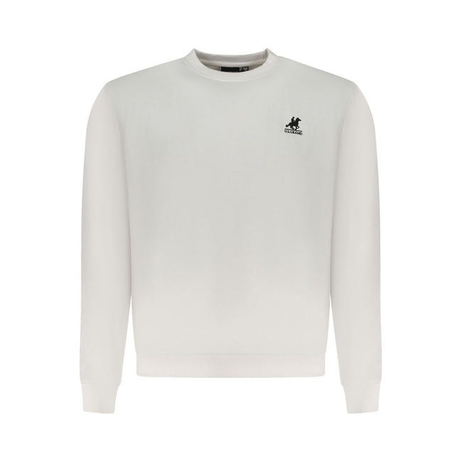 U.S. Grand Polo Weißes Baumwoll-Sweatshirt für Herren
